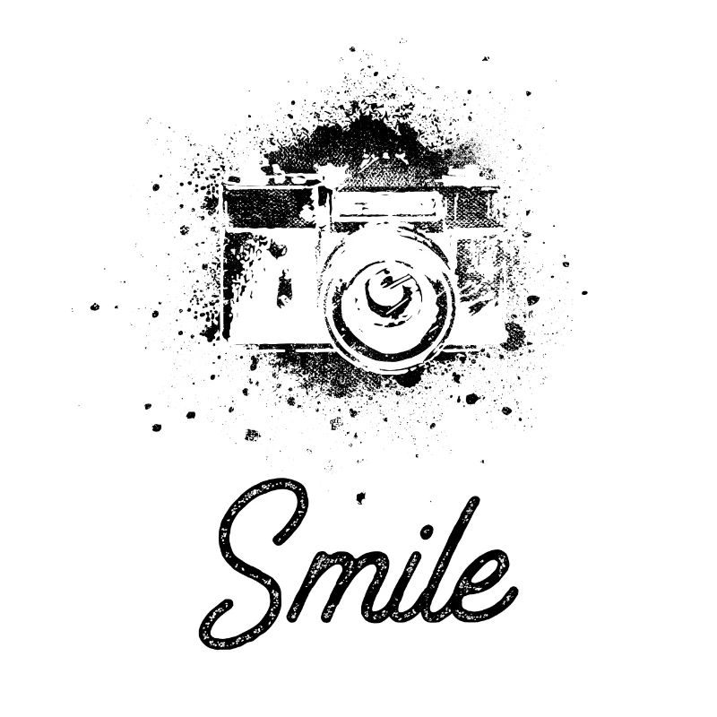 Smile Retro Kamera Bitte Lächeln