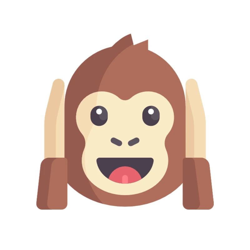 cute monkey emoticon