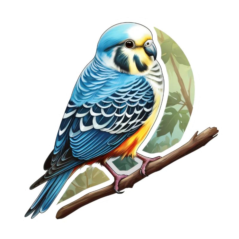 Perruche bleue
