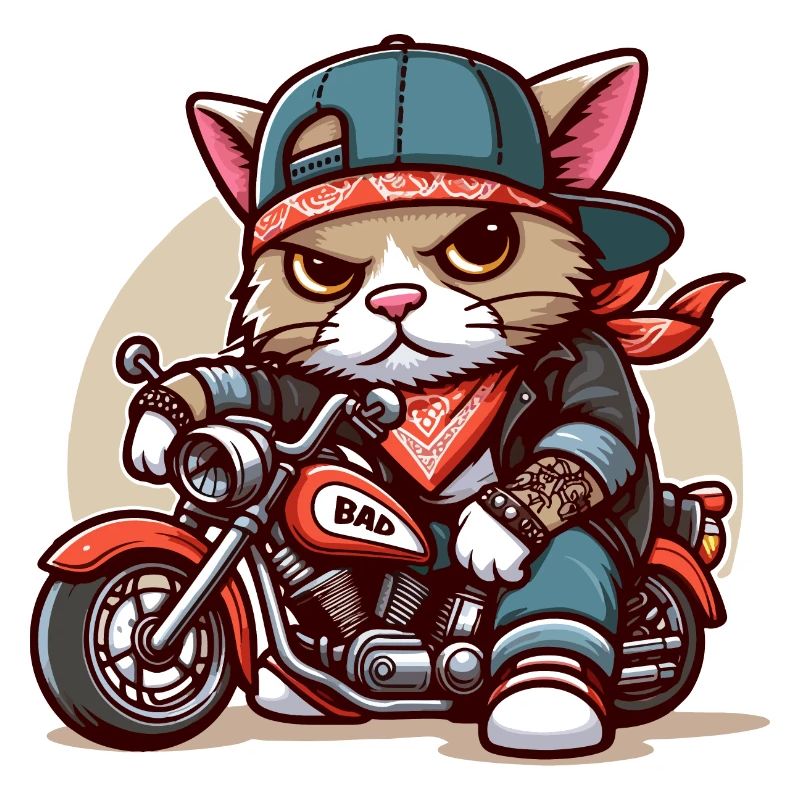 Cat Brat: biker