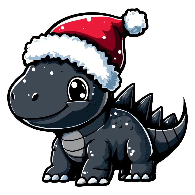 Dinosaur stegosaurus Christmas