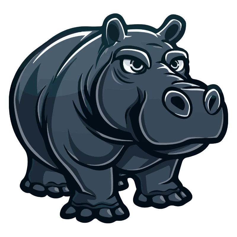 Bande dessinée hippopotame