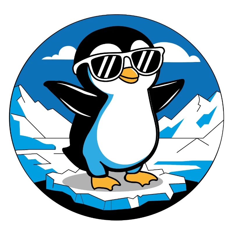 Der coole Pinguin