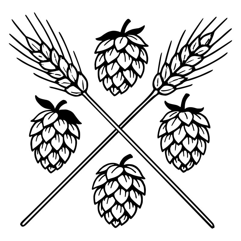 Hops and barley - beer