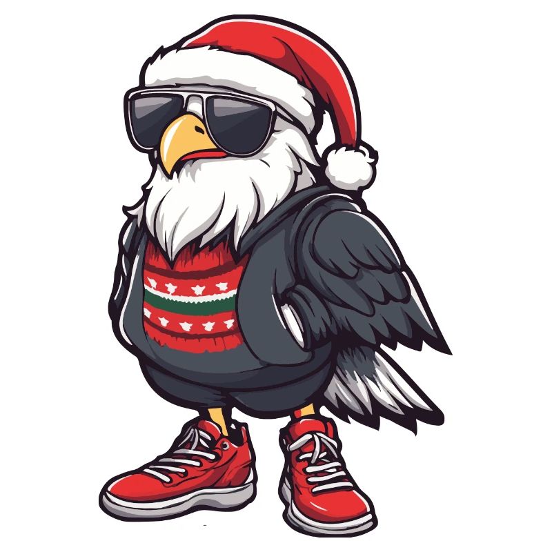 Eagle Christmas Comic Cool