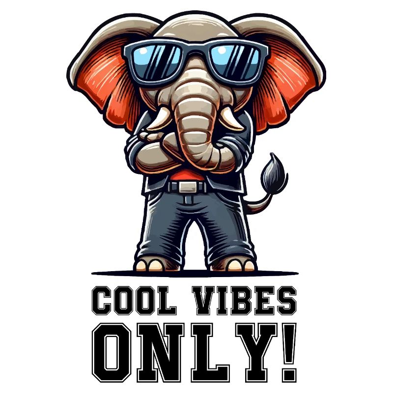 Éléphant Bande Dessinée Cool