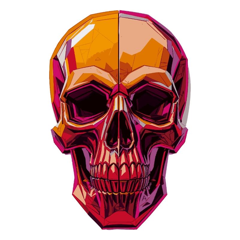 Polygon Skull – Geometric Skull Motif