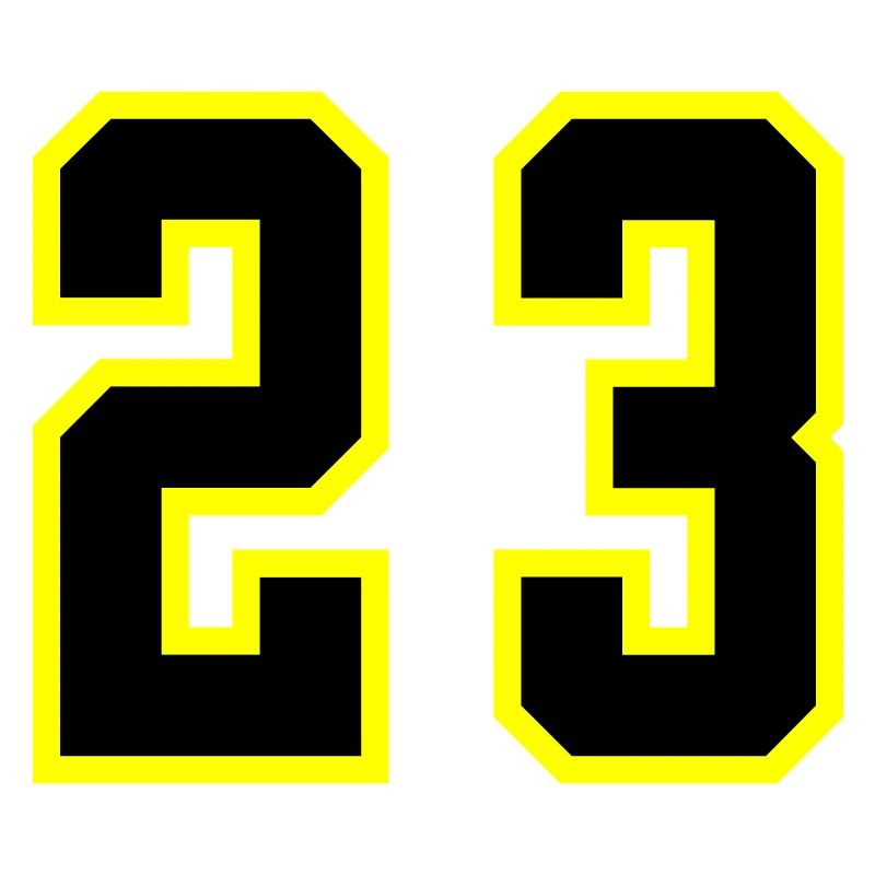 Maillot à 23 numéros