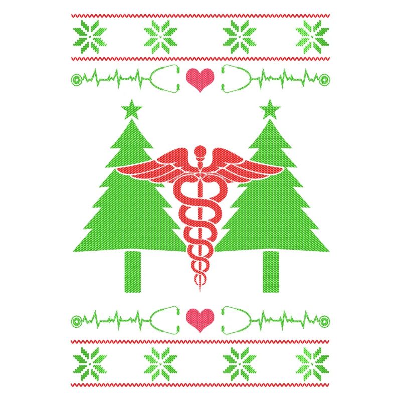Infirmier infirmière laid de Noël