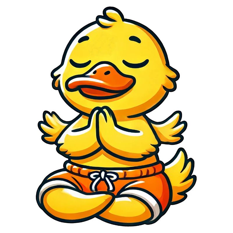 Duck Meditation Inner Peace Yoga Relax