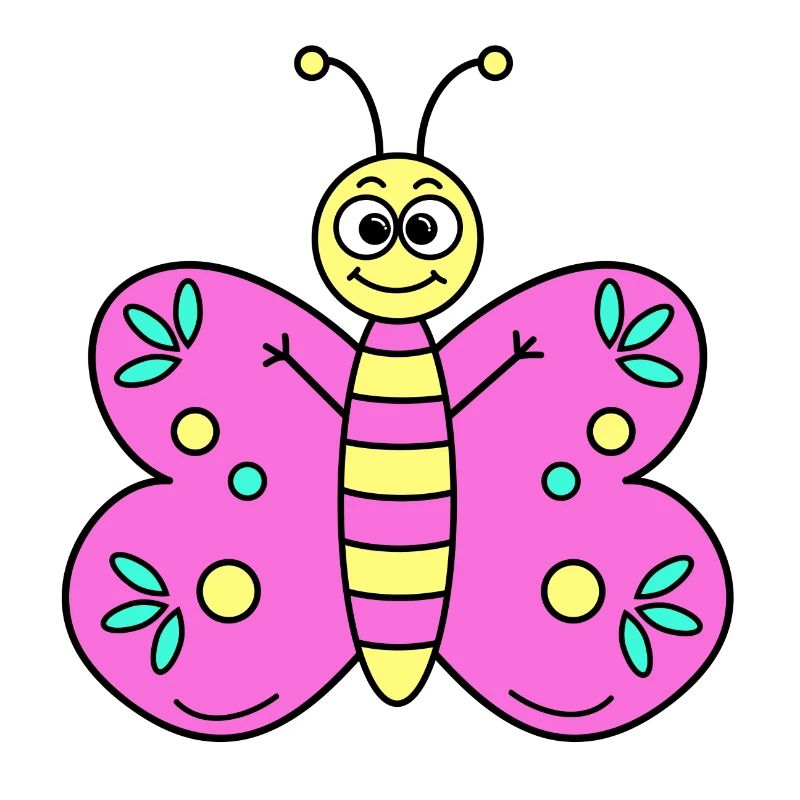 Schmetterling Pink