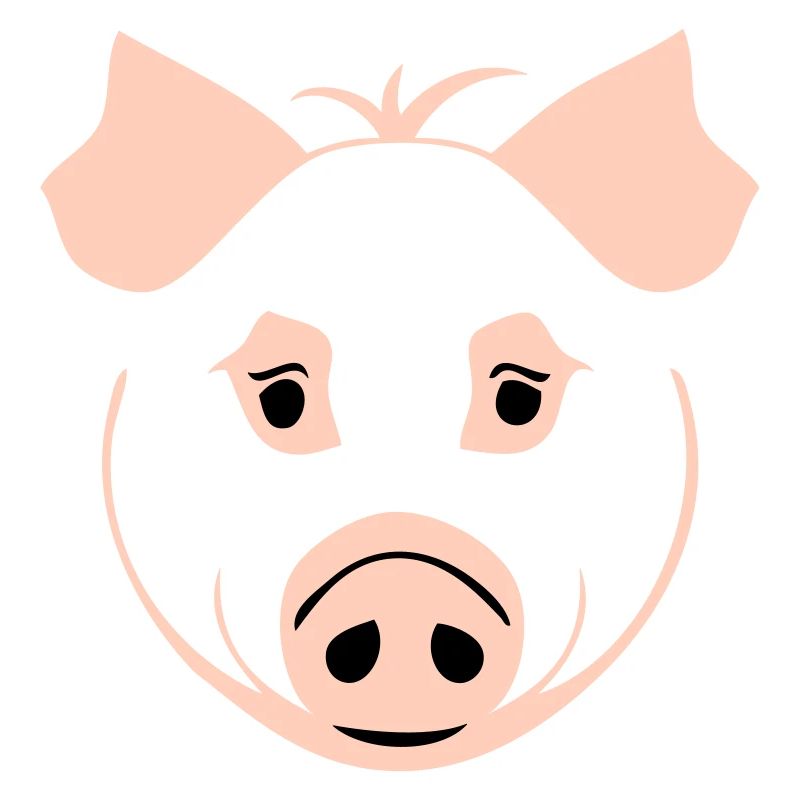 Schwein im Comic Stil