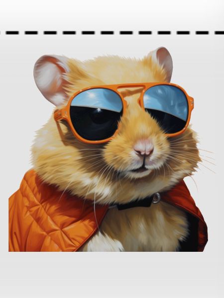 Hamster med glasögon, flirta, rolig hamster