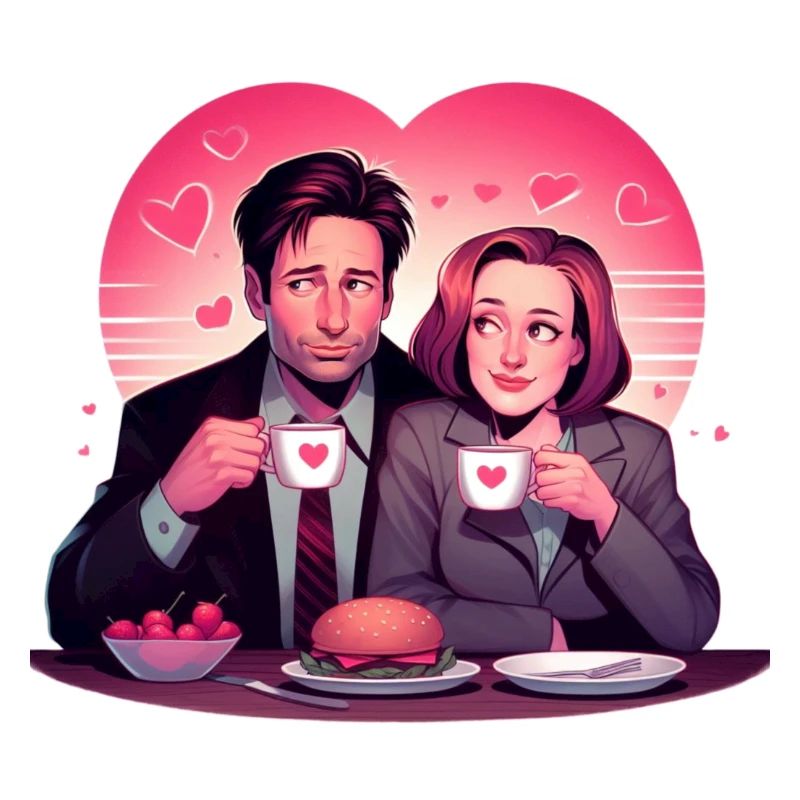 Romantisches Mittagessen und Kaffee