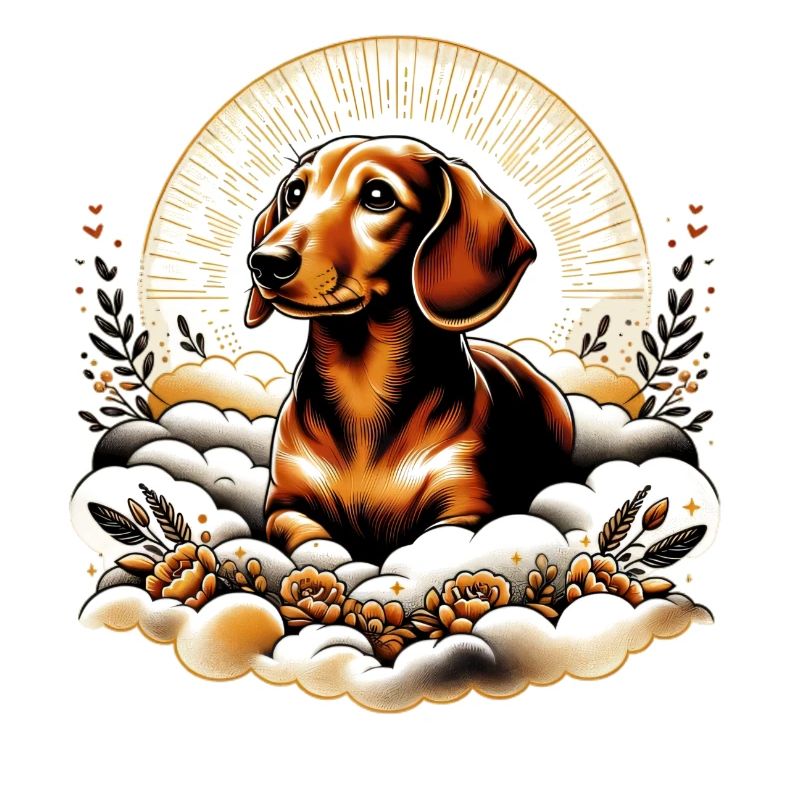 Dachshund coping with grief