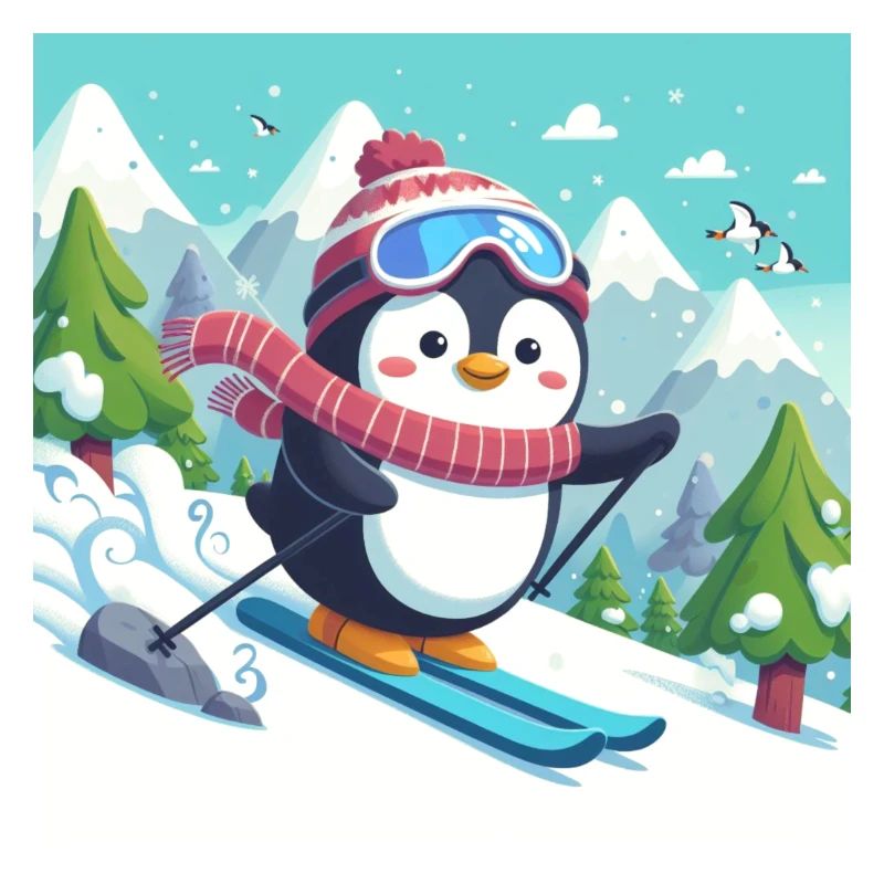 ski penguin