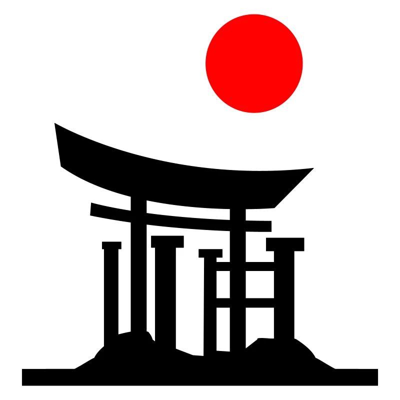 japan gate silhouette 01