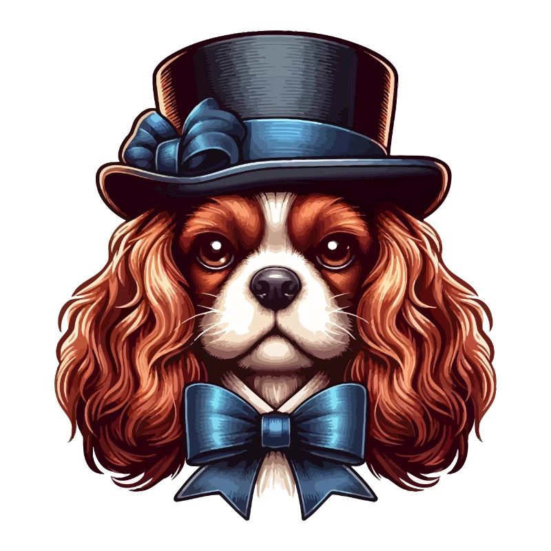 Cavalier King Charles chien Haut de forme