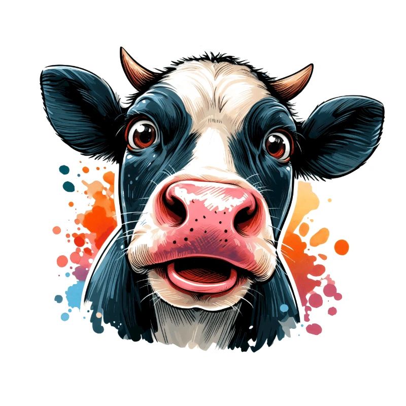 Cow amazed