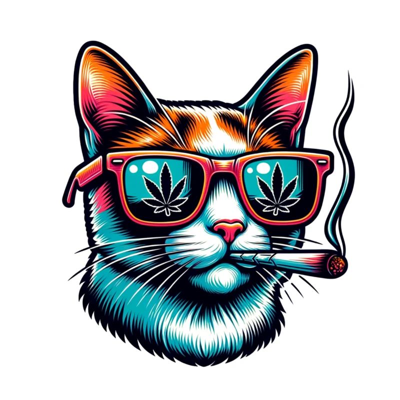 chat drôle avec articulation