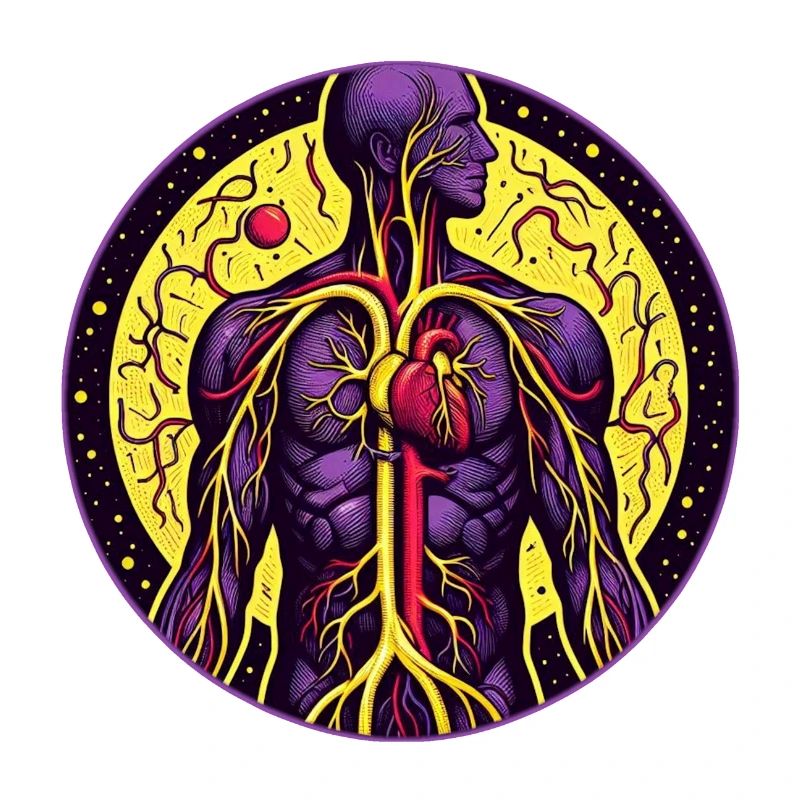 Lebendiges anatomisches Herz