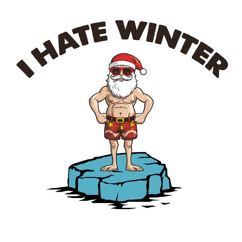 weihnachtsmann eisscholle winter