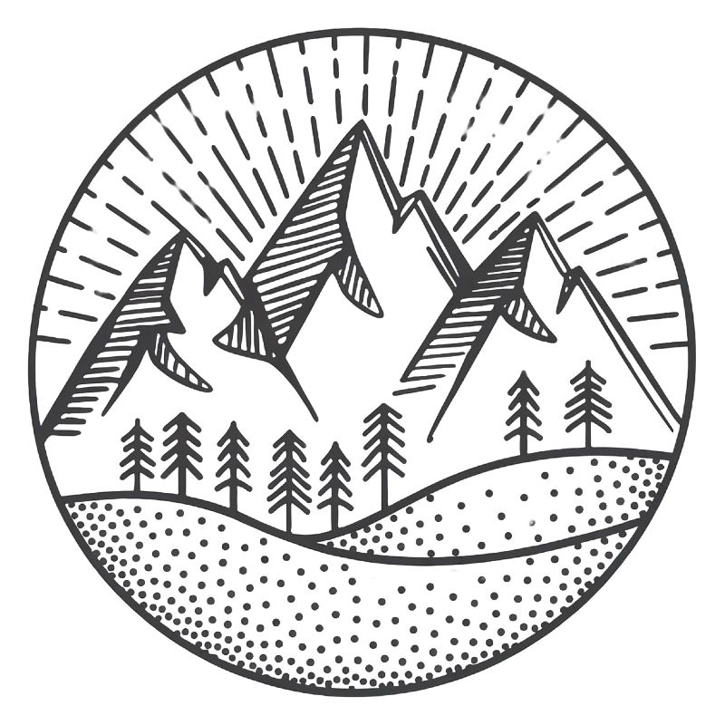 Mountain drawing