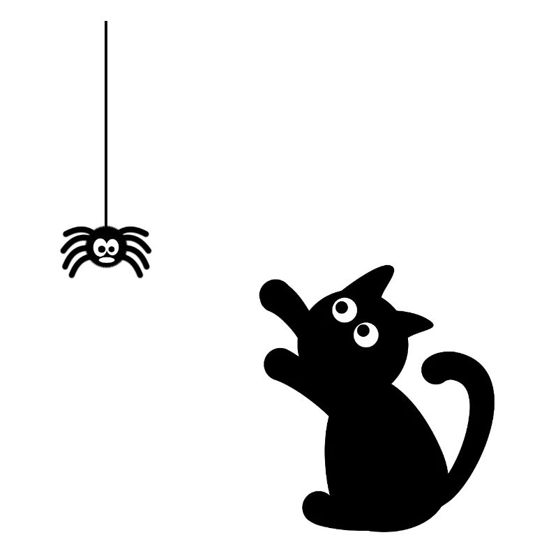 Mignon mais effrayant : chaton de dessin animé