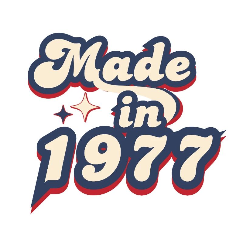 Made in 1977 retro