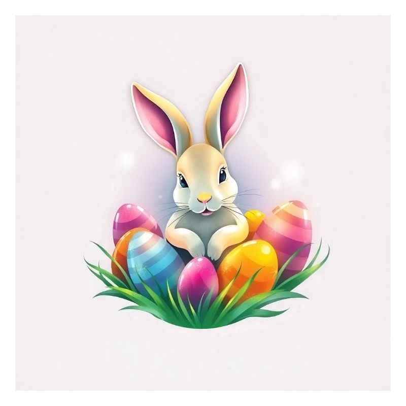 Osterfreude mit Hase