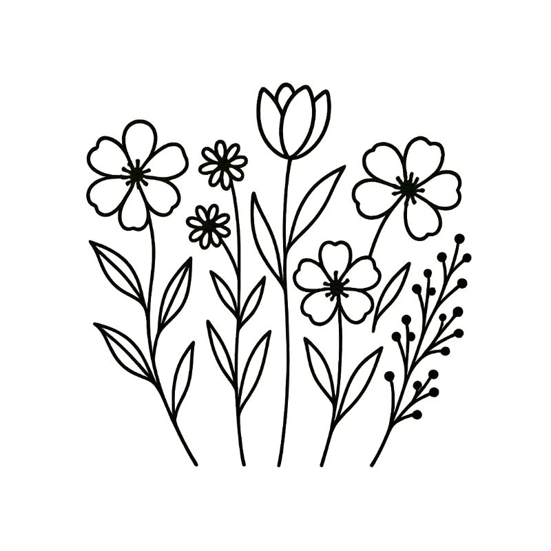Graphique floral