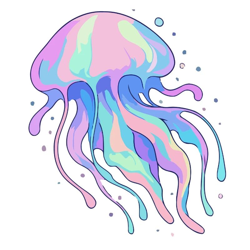 Pastel jellyfish