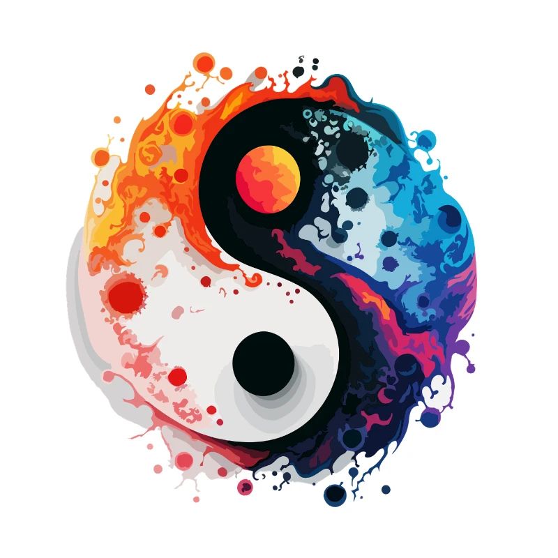 Éclaboussure Yin-Yang