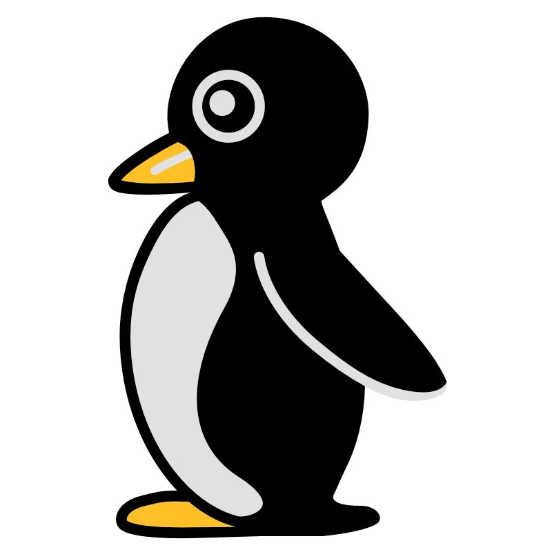 Minimalistischer Pinguin