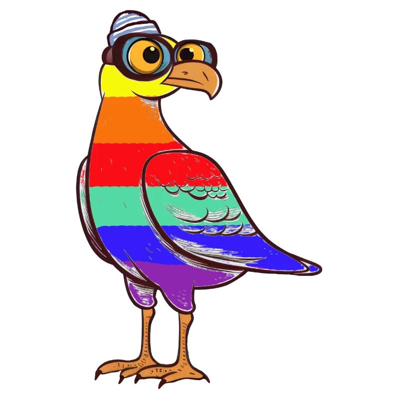 LGBT Rainbow Seagull Seagulls Maritime