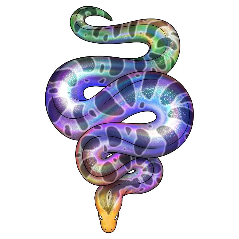 Rainbow Neon Snake