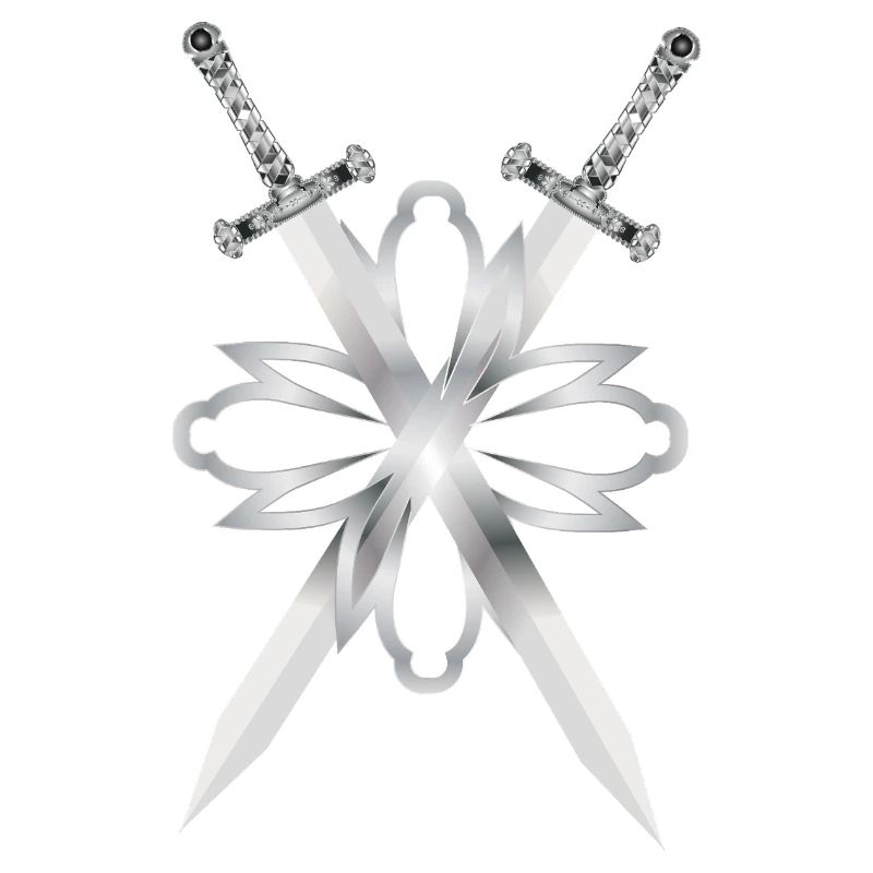 Deux épées ornées d’argent