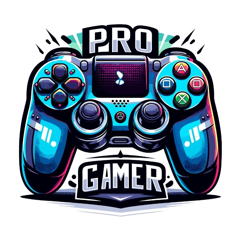 Pro Gamer - Controller Illustration