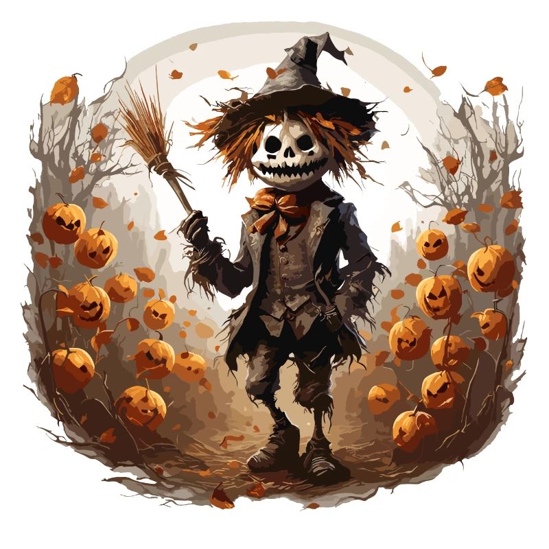 Vogelscheuche / Erntehelfer / Maisfeld / Feld