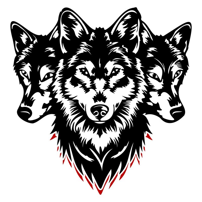 Pack de tête de loup