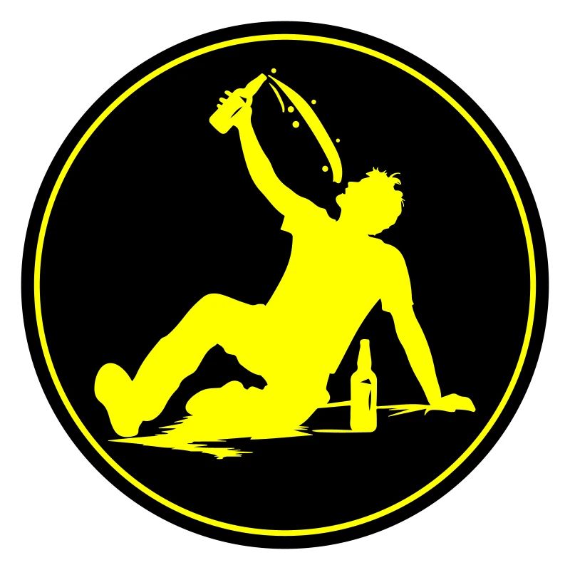Drinking Bier Silhouette