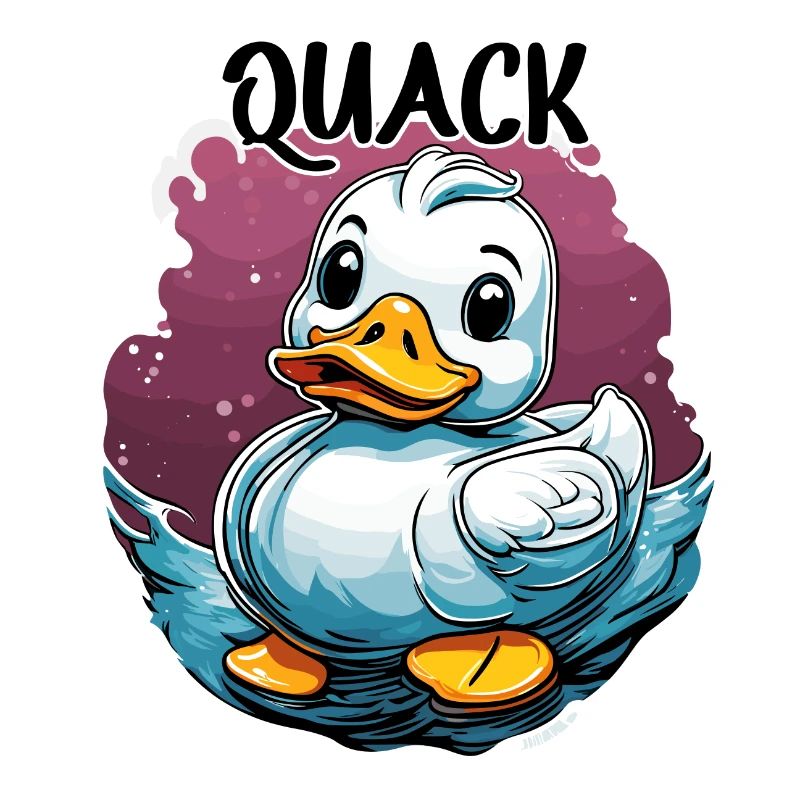 Canard en caoutchouc / Canard en caoutchouc / Eau / Baignoire