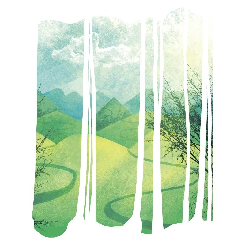 Green mountains