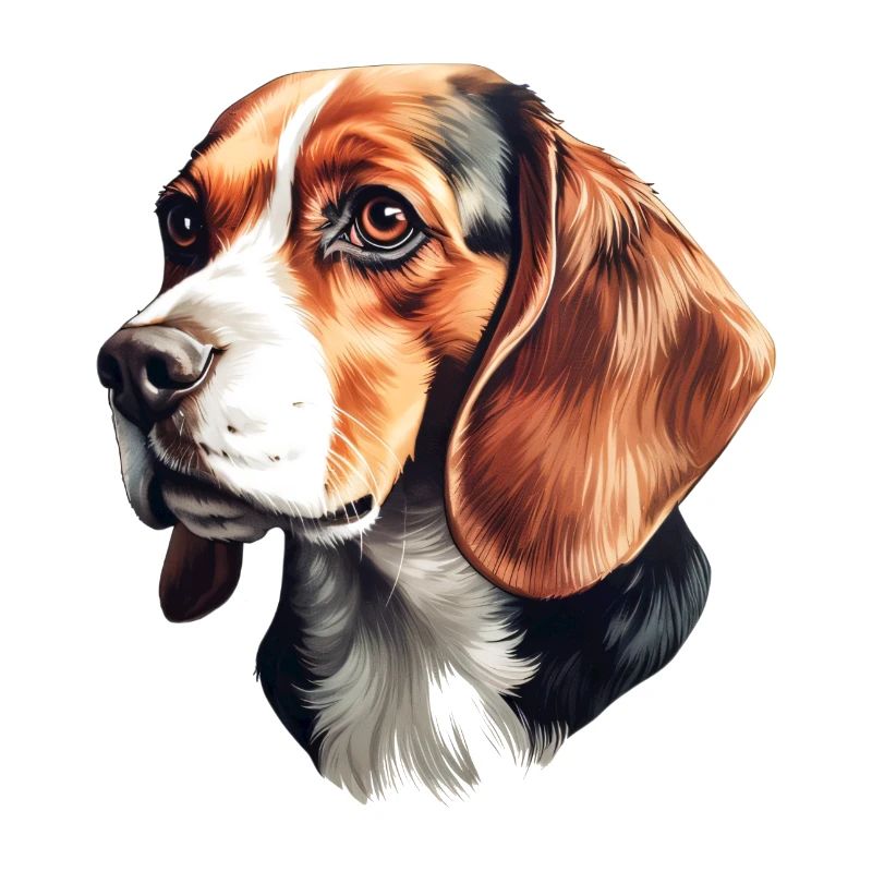 Beagle Head Side View