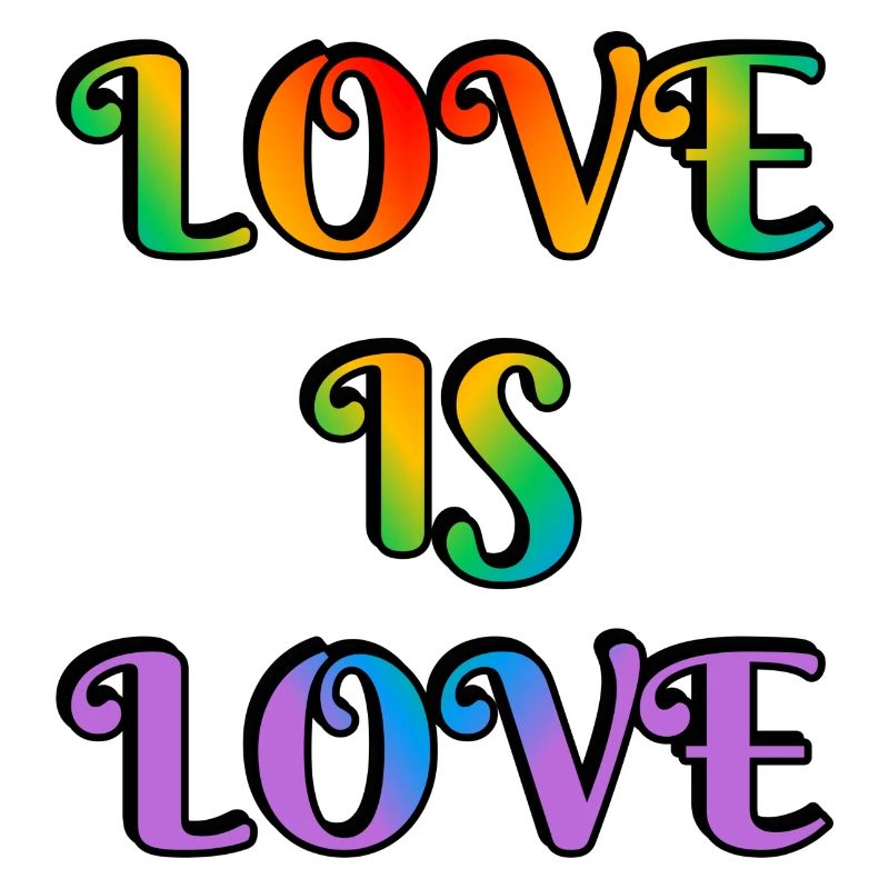 Regenbogen-Liebe ist Liebe