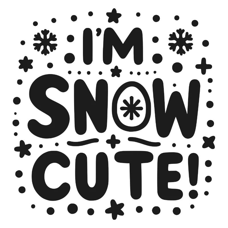 Je suis mignon comme neige