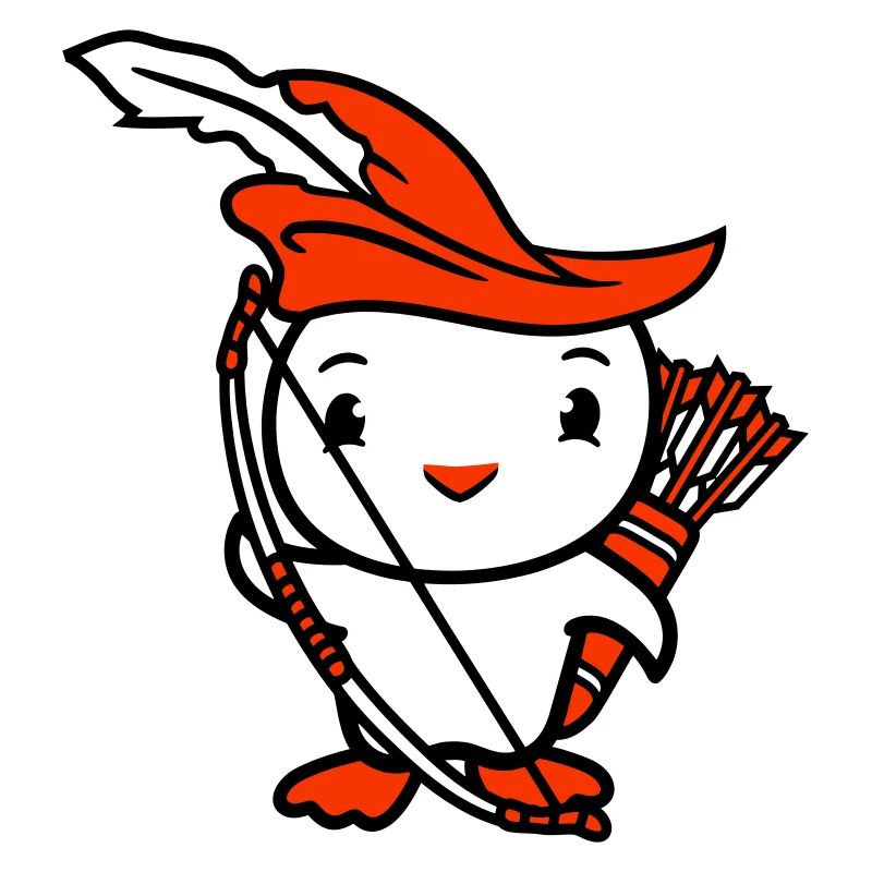 Canard Archer arc et flèche plume chapeau combattant