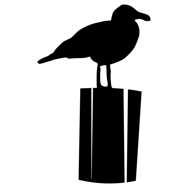 Möwe sitzend