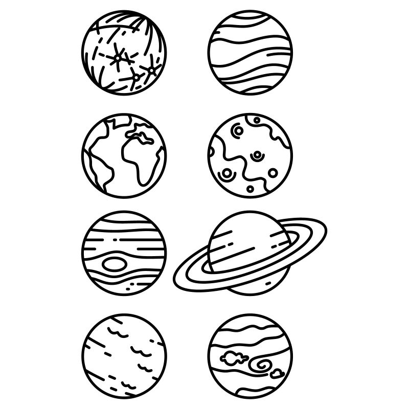 Sonnensystem Planeten – Solar System Weltraum