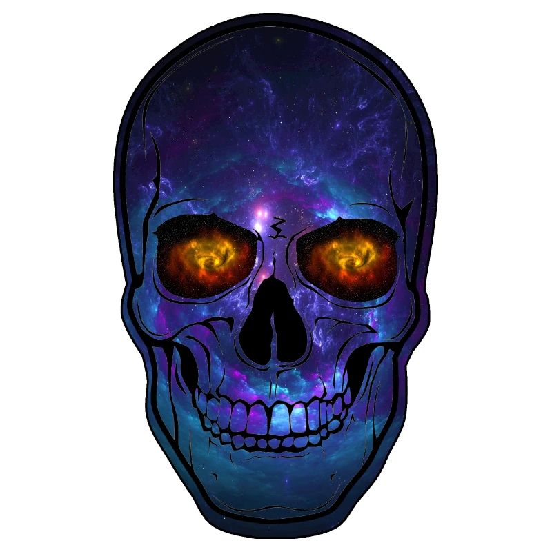 Galaxy Skull Neon